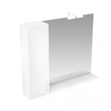 Зеркало со шкафом Triton Джуно-100 с подсветкой, белый
