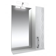 Зеркало со шкафом Triton Кристи-65 с подсветкой, белый