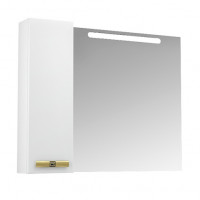 Зеркало со шкафом Triton Родос-100 с подсветкой, белый